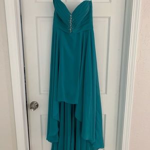 Size 8 teal bridesmaid dress Allure Bridals